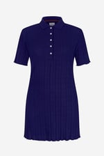 Ribbed Textured Slim Fit Polo Shirt