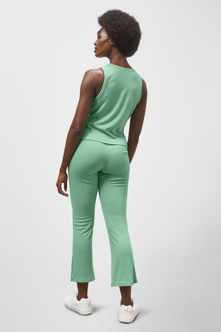 Green Comfortable Ribbed Lounge Set