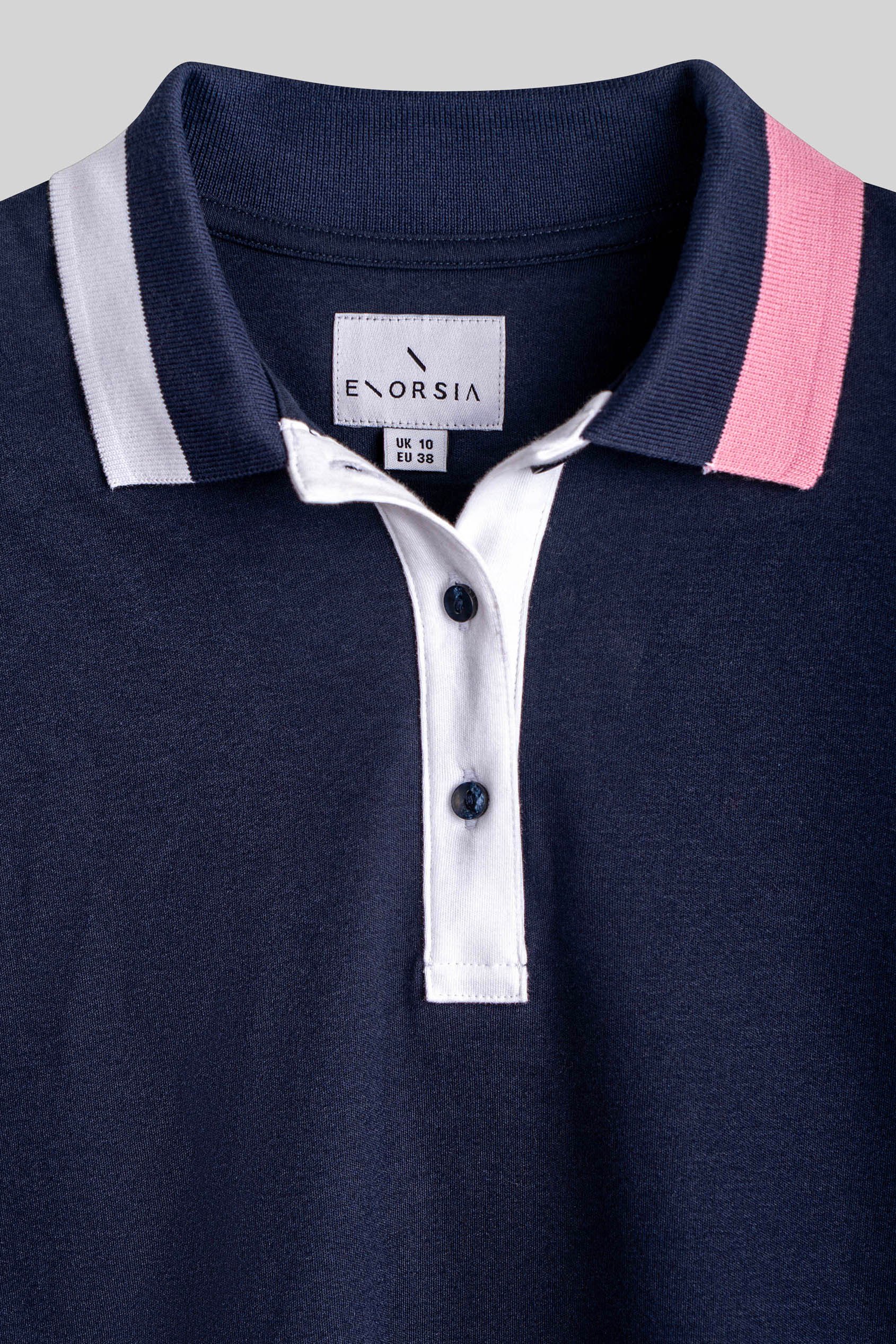 Twin Tipped Collar Cropped Polo Shirt