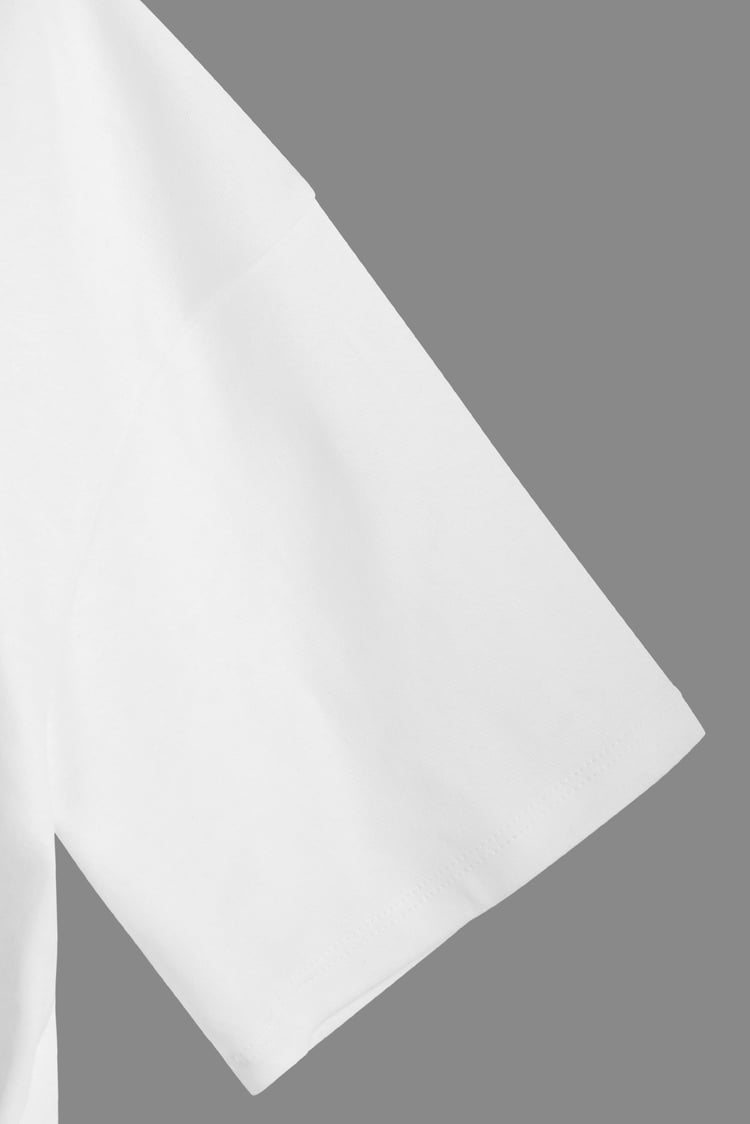 Twin Tipped Collar Cropped Polo Shirt