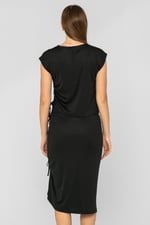 Ruched Drawstring Top & Skirt Set