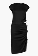 Ruched Drawstring Top & Skirt Set