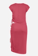 Ruched Drawstring Top & Skirt Set