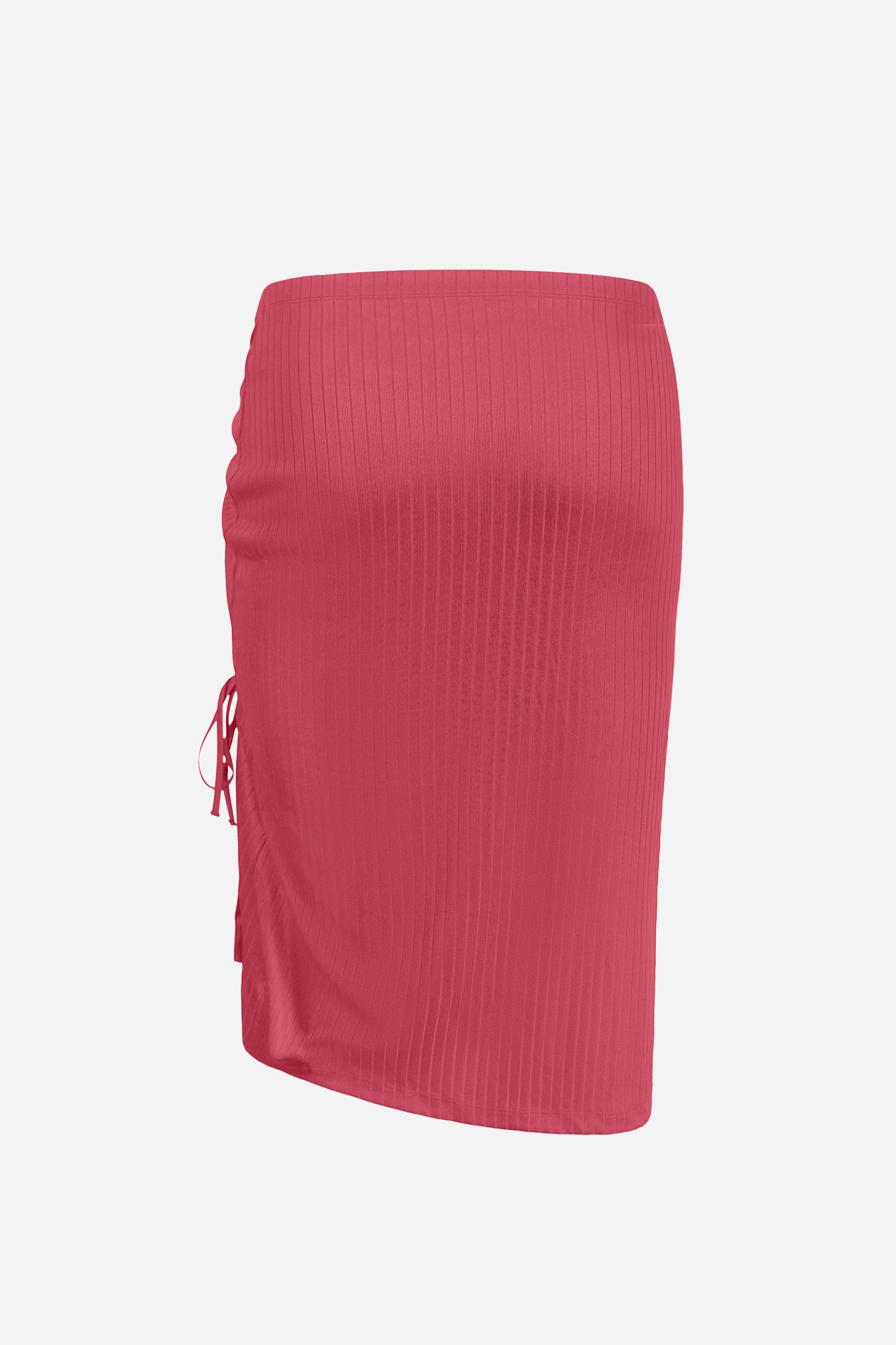 Ruched Drawstring Top & Skirt Set