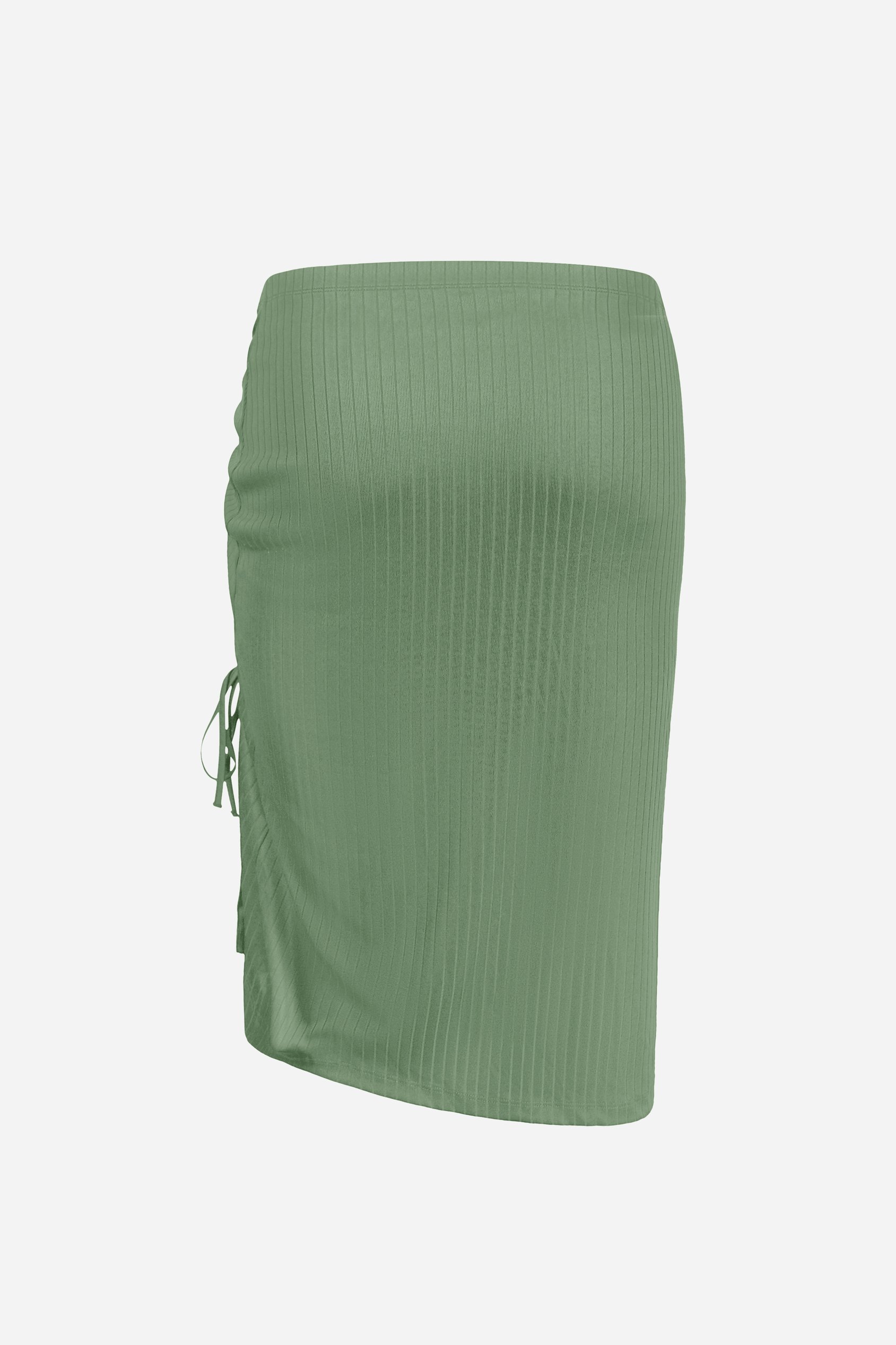 Ruched Drawstring Top & Skirt Set