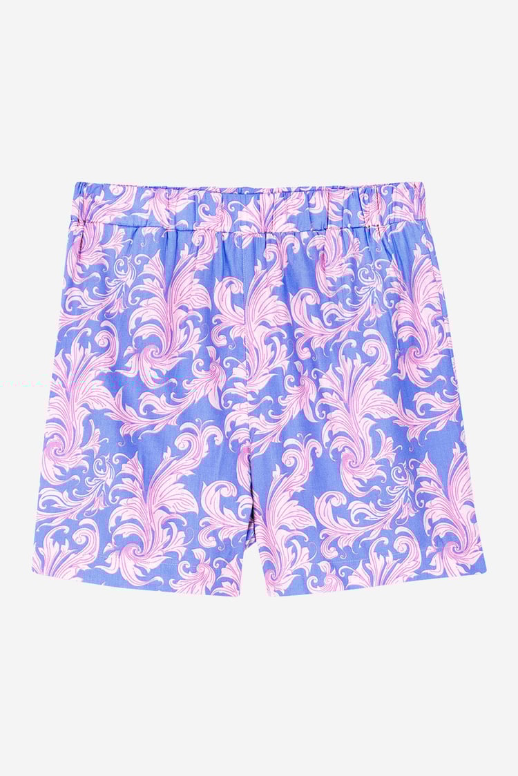 Printed Woven Shirt & Shorts Set