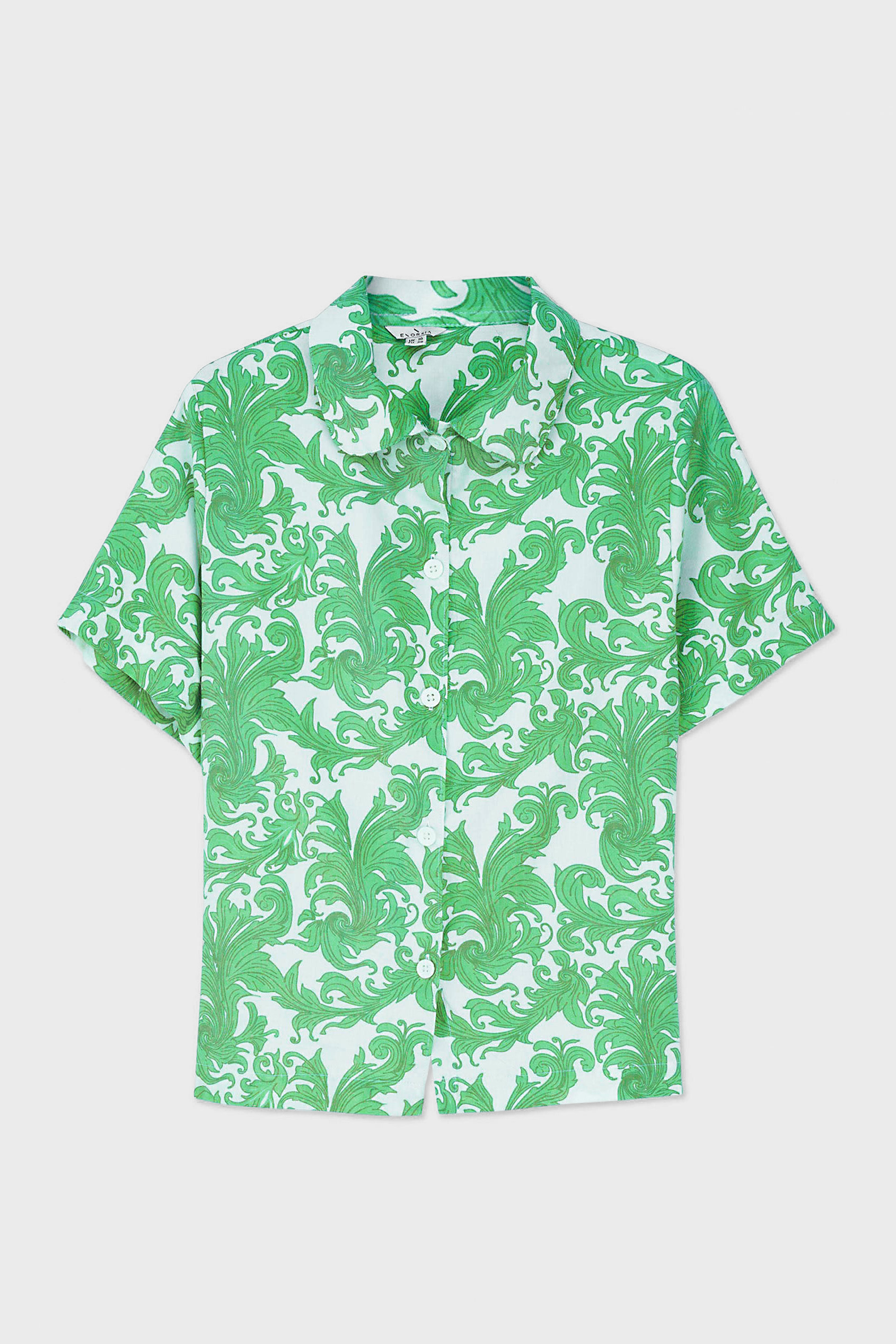 Printed Woven Shirt & Shorts Set