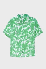 Printed Woven Shirt & Shorts Set