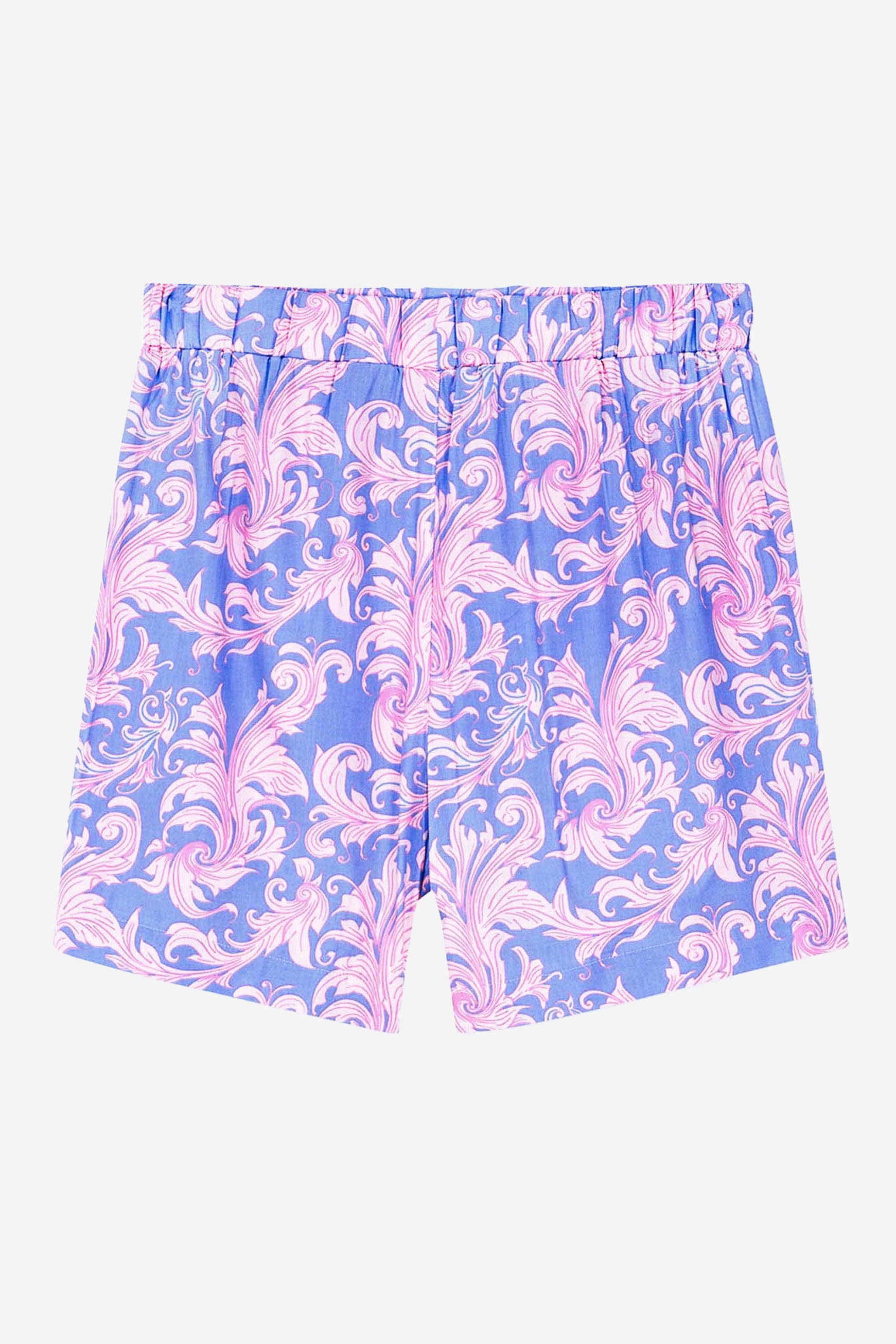 Printed Woven Shirt & Shorts Set