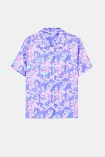 Printed Woven Shirt & Shorts Set