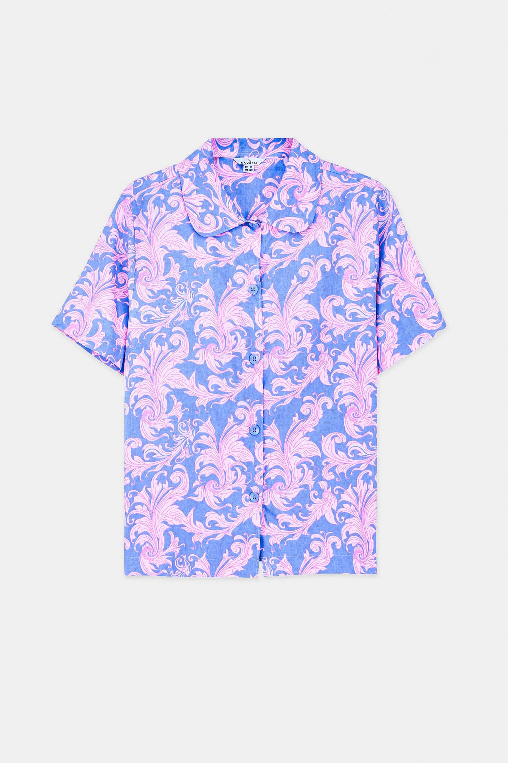 Printed Woven Shirt & Shorts Set