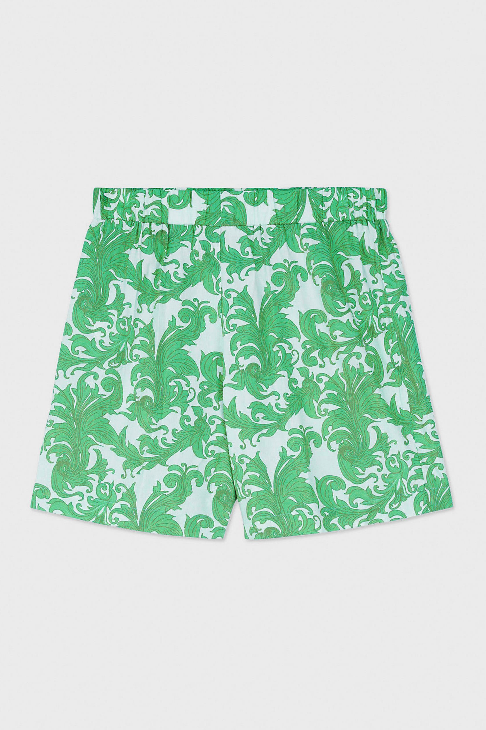 Printed Woven Shirt & Shorts Set