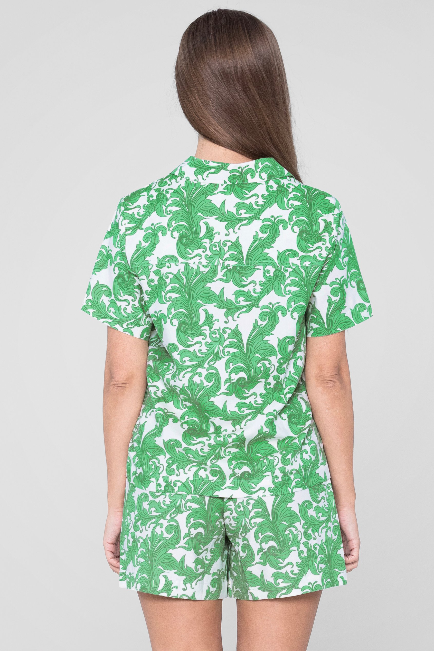 Printed Woven Shirt & Shorts Set