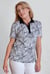 Zebra Print Short Sleeve Polo Shirt