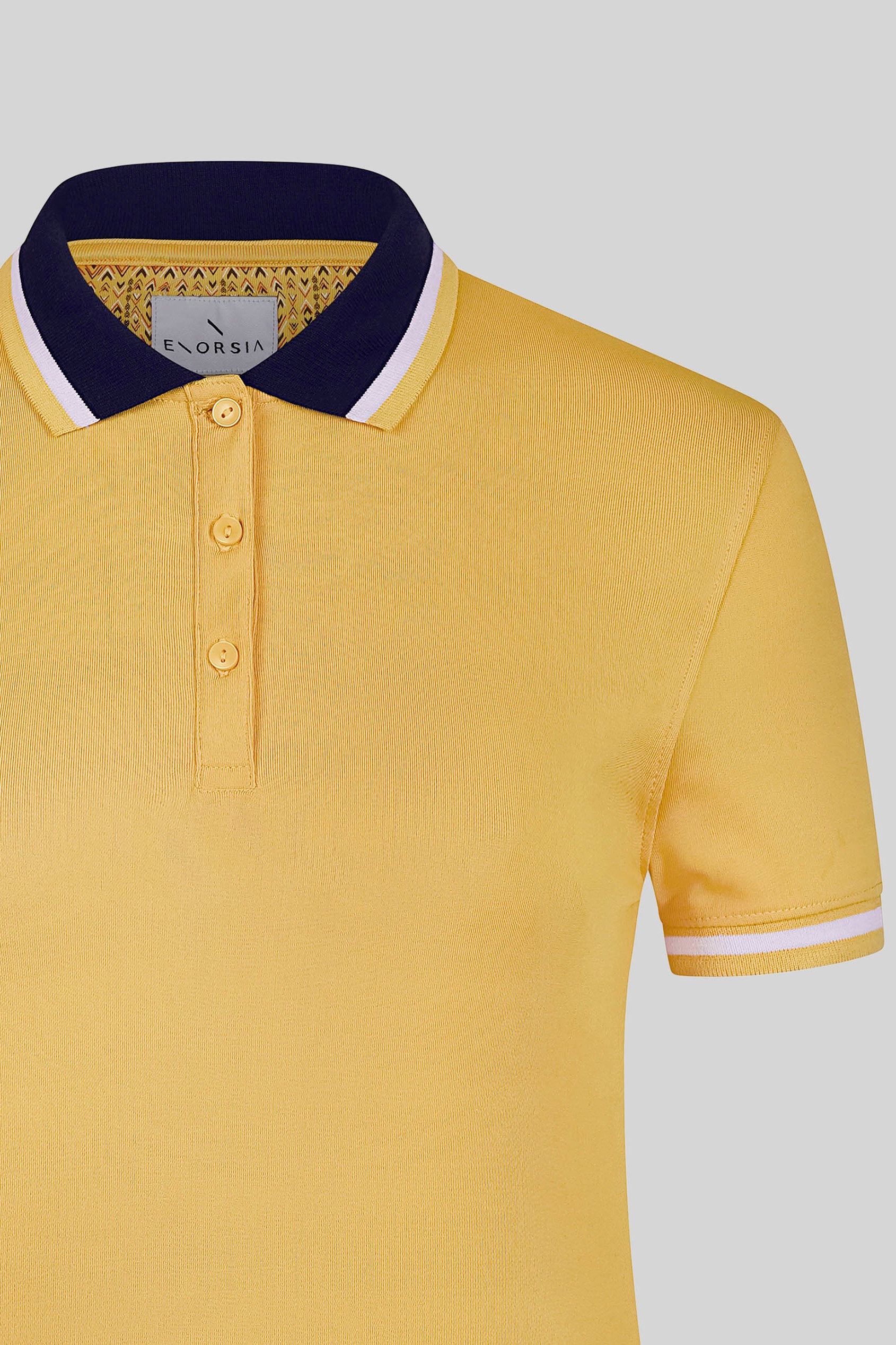 Women’s Contrast Collar Jersey Polo Shirt