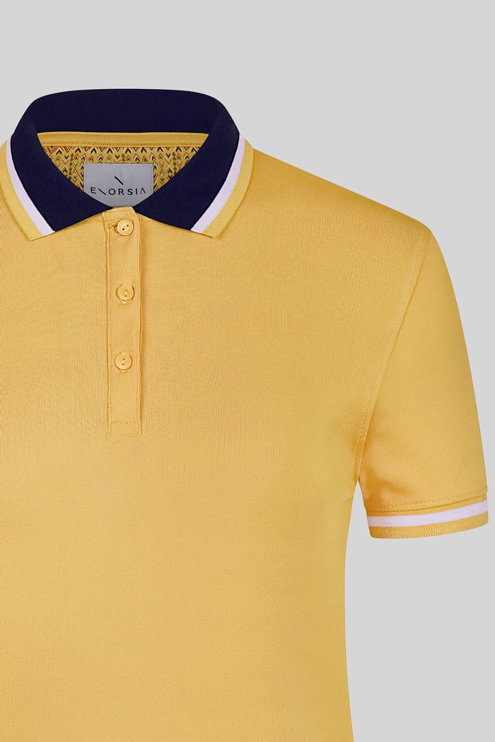 Women’s Contrast Collar Jersey Polo Shirt