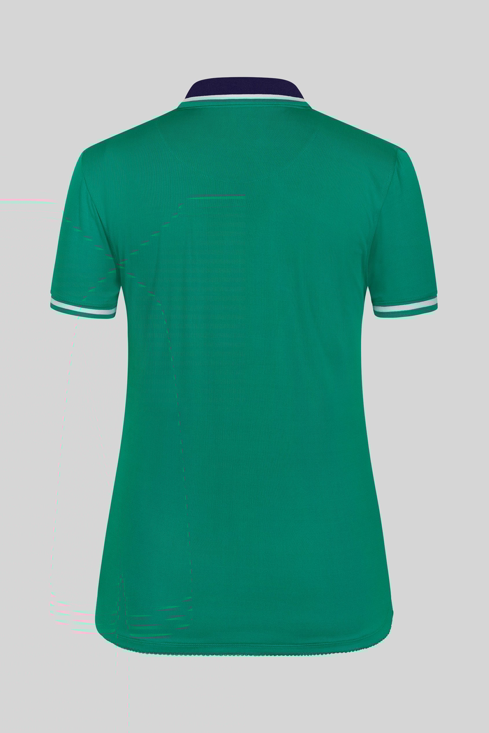 Women's Contrast Collar Jersey Polo Shirt