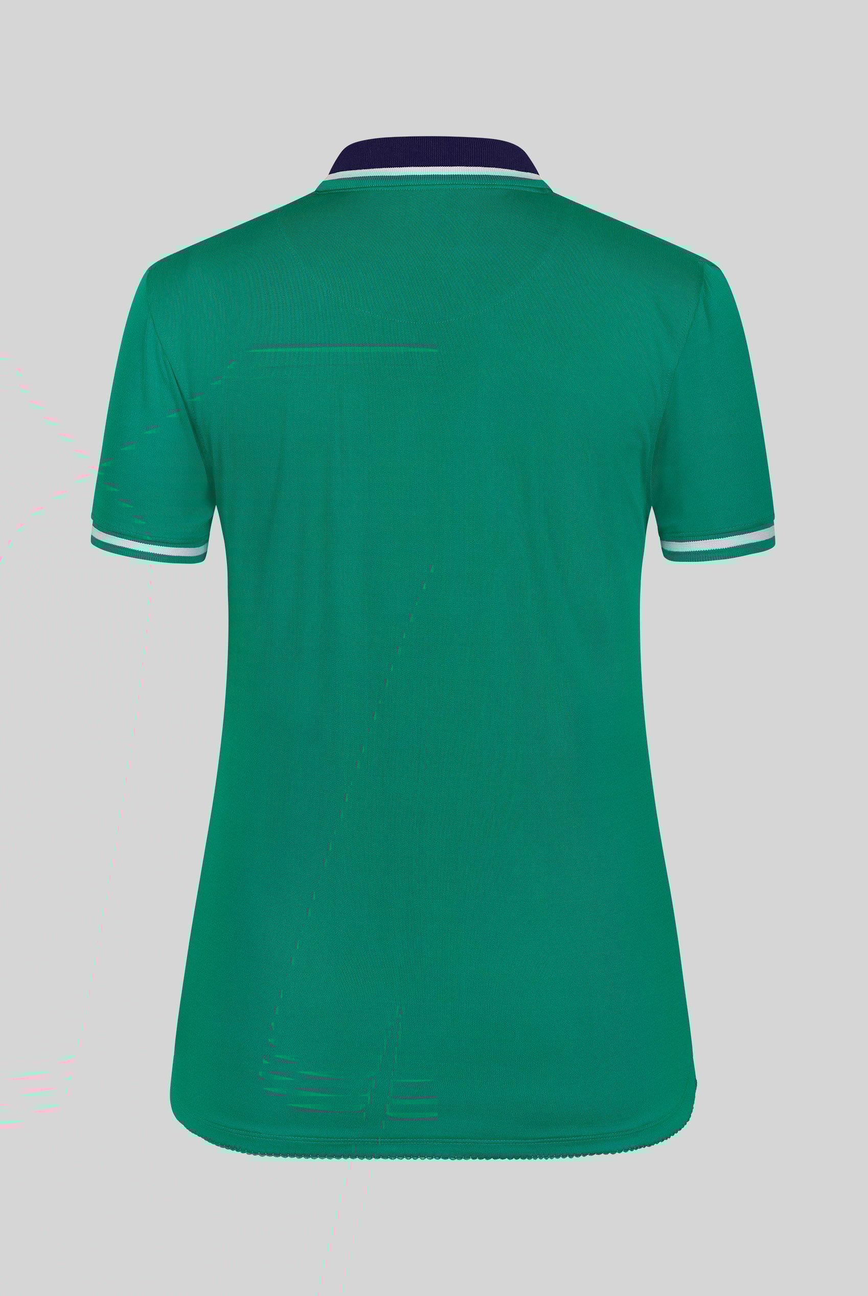 Women's Contrast Collar Jersey Polo Shirt