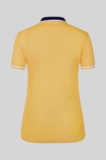 Women's Contrast Collar Jersey Polo Shirt