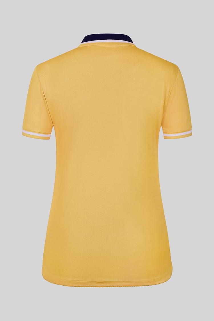 Women's Contrast Collar Jersey Polo Shirt