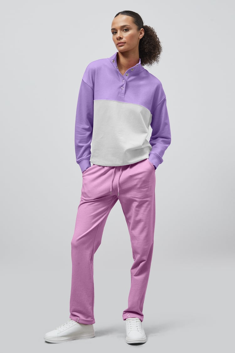 Roll -Up Hem Jersey Trousers