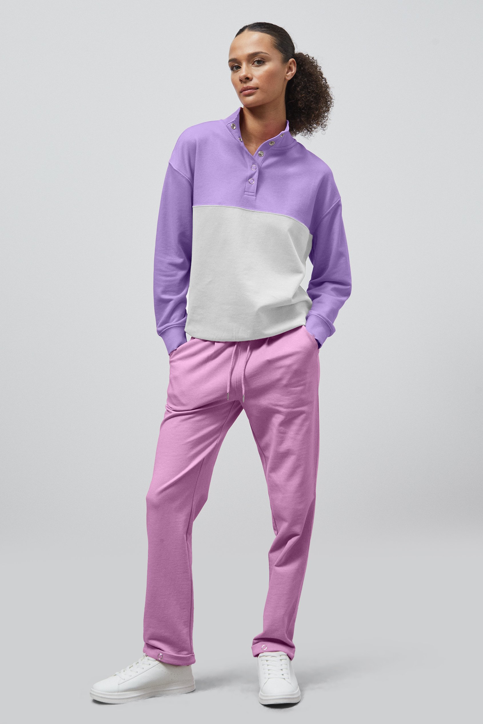 Roll -Up Hem Jersey Trousers