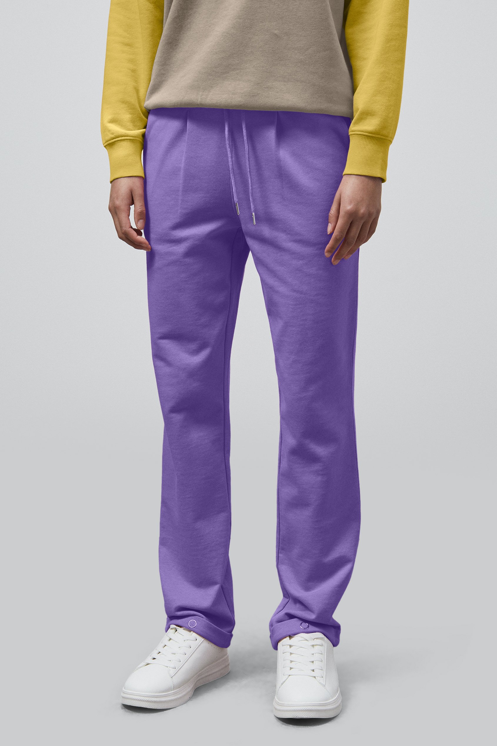 Roll -Up Hem Jersey Trousers