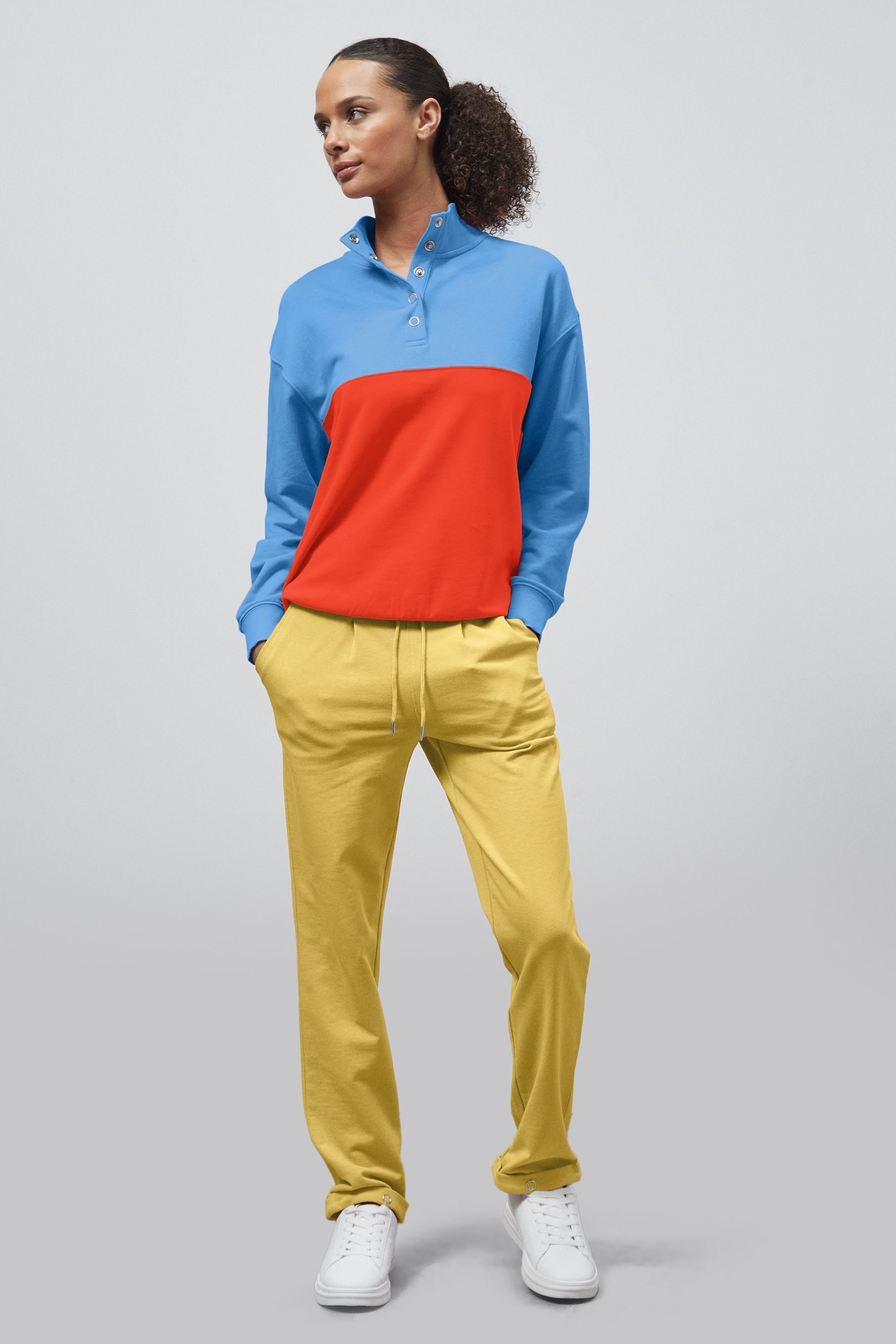 Roll -Up Hem Jersey Trousers