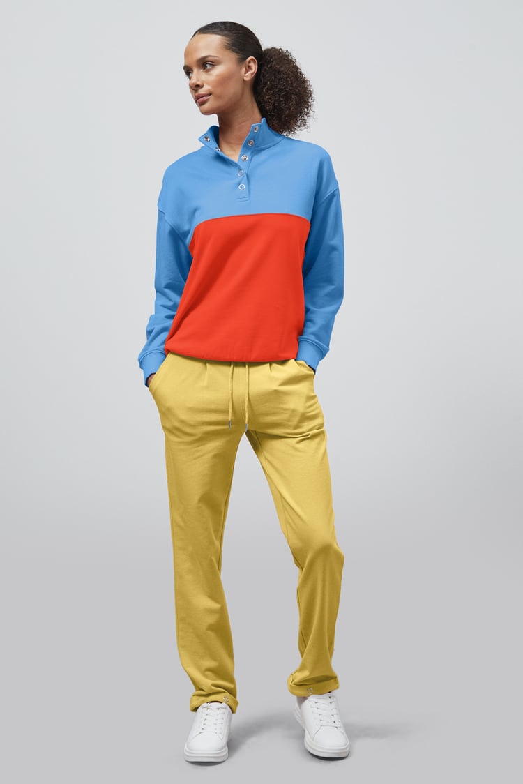 Roll -Up Hem Jersey Trousers