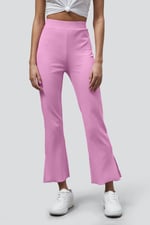 Jersey Ribbed Side slit Leggings