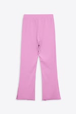 Jersey Ribbed Side slit Leggings