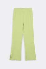 Jersey Ribbed Side slit Leggings