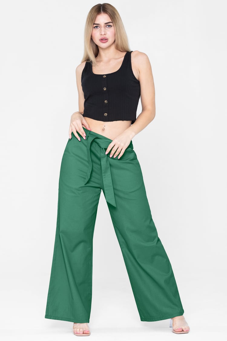 Comfort Stretch Wide Leg Trousers