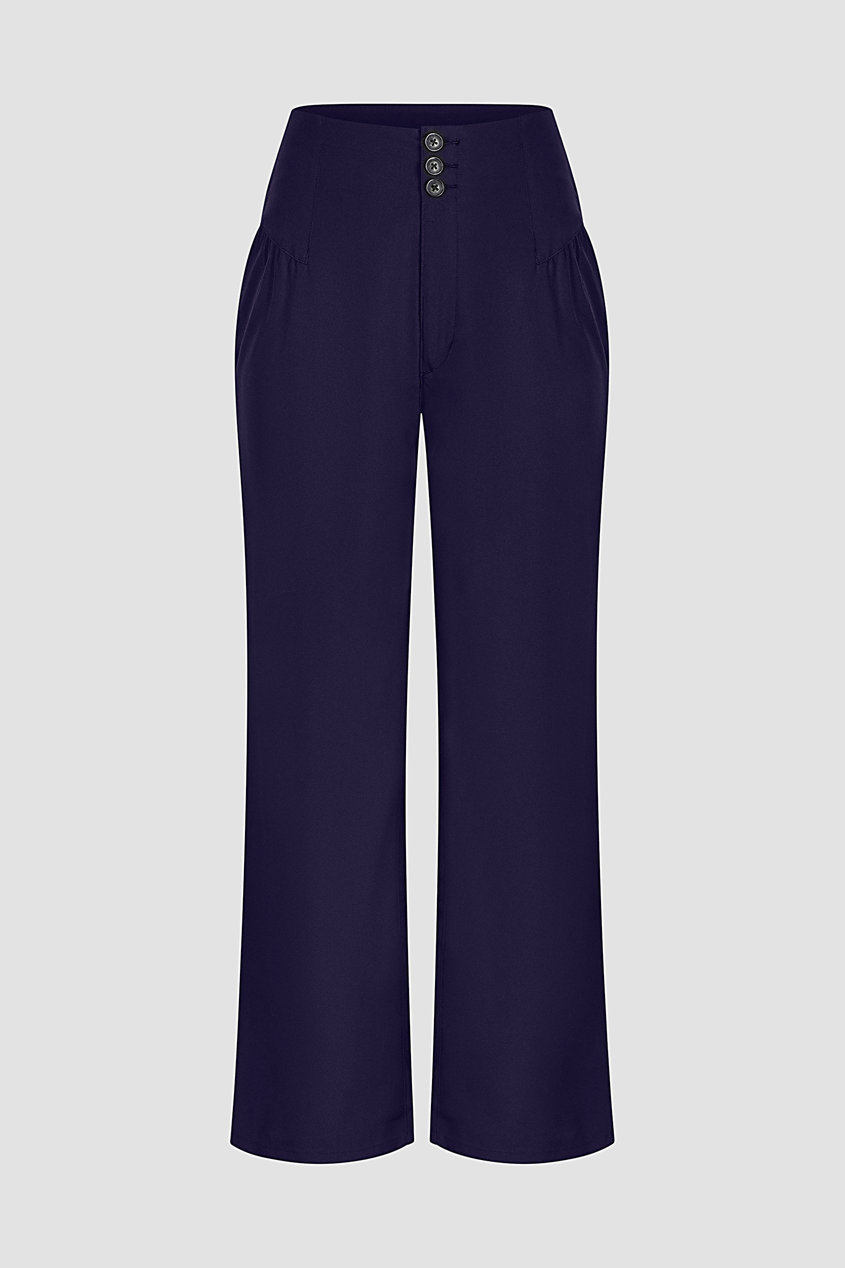 High-Waisted  Stright Leg Trousers