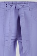 Women's Cotton Stretch Woven Trouser With Waist Belt