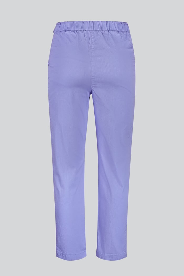 Women's Cotton Stretch Woven Trouser With Waist Belt