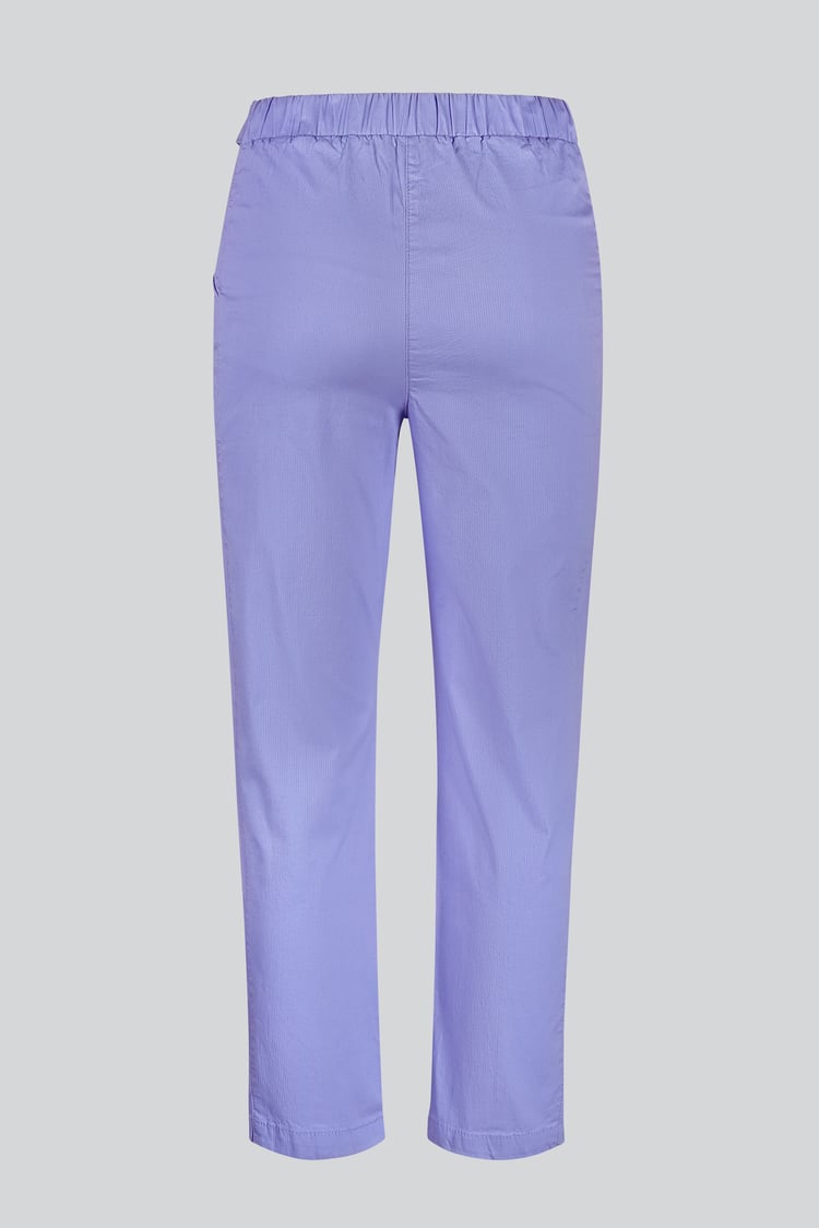 Women's Cotton Stretch Woven Trouser With Waist Belt