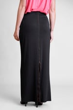 Detailed Stitched Jersey Comfort Fit Skirt