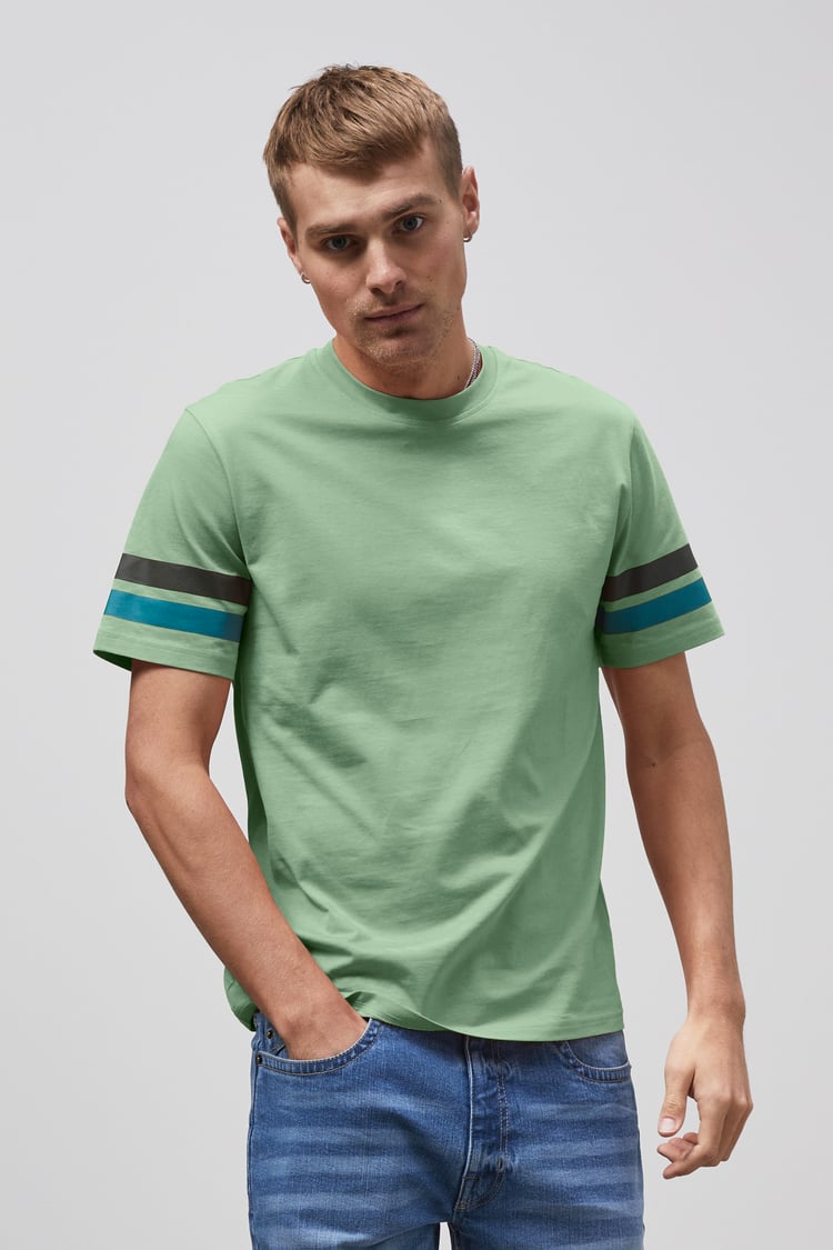 Printed Sleeve T-Shirt