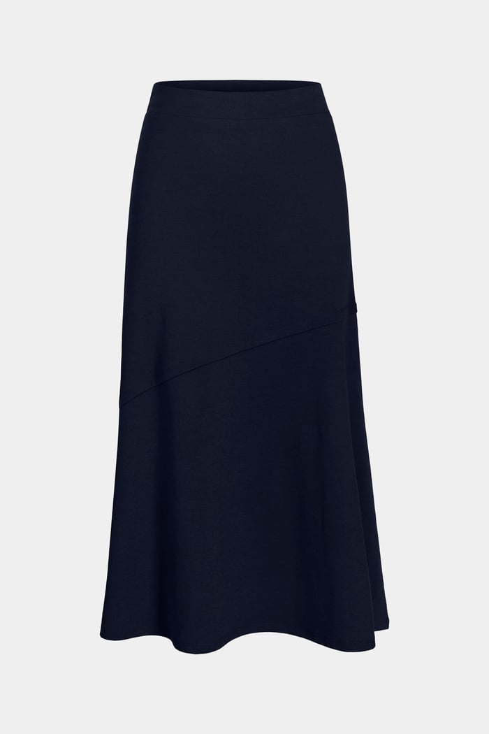 Classic Seam Detail Jersey Skirt