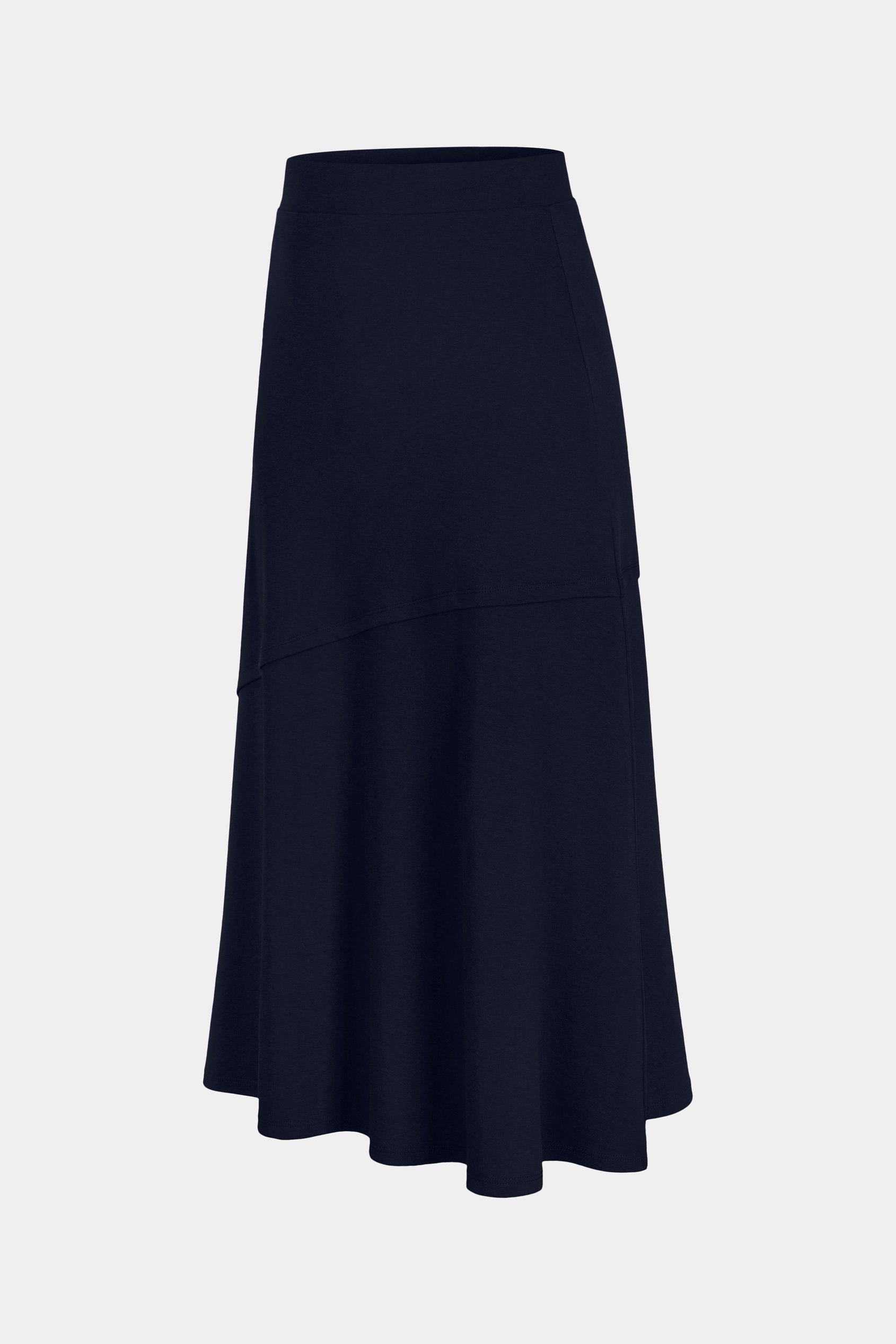 Classic Seam Detail Jersey Skirt