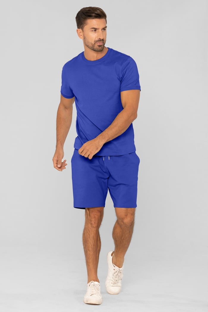 Cotton Terry Short Sleeve Tee and Short Co-order Set