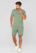 Cotton Terry Short Sleeve Tee and Short Co-order Set