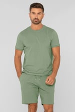 Cotton Terry Short Sleeve Tee and Short Co-order Set