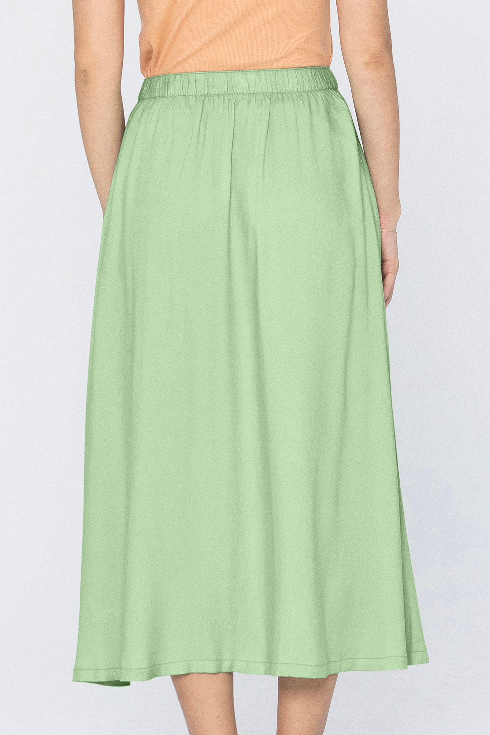 A-Line Maxi Skirt with Front Slit