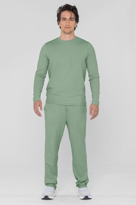 Mens Green Cosy Loungewear Set