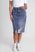 Women's Distressed Hem Denim Skirt