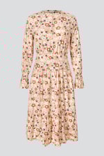 Viscose Long Sleeve Midi Dress