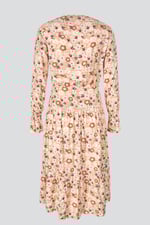 Viscose Long Sleeve Midi Dress