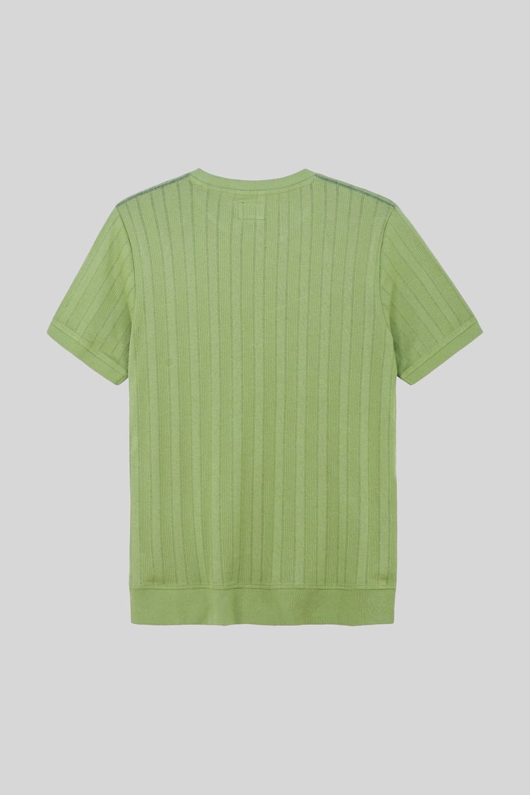 Ribbed Short Sleeve T-Shirt